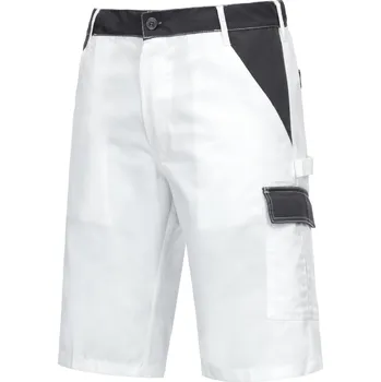 NITRAS MOTION TEX LIGHT, pracovní kalhoty, krátké, bílá / šedá Velikost: 66