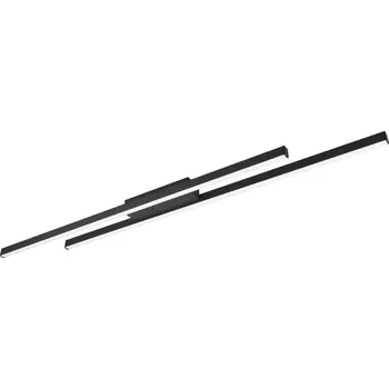 Trio Leuchten R67882132 ODIO - Stropní černý lineární lustr, 22W, 110cm (Moderní stropní lustr s teplou barvou světla v černé barvě)
