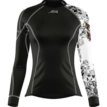 Dámské termoprádlo Dámské funkční triko s dlouhým rukávem LADY černá Bamboo Thermo - Černá / M