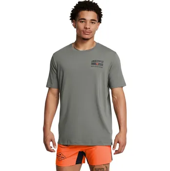 Pánské tričko s krátkým rukávem Under Armour PJT RCK 60/40S SS 4 TOOLS šedé 1386909-709 - XXL | UK 7 | US 9,5