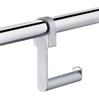 Držák na toaletní papír Keuco Plan Care, stříbrně eloxovaný hliník/pochromováno