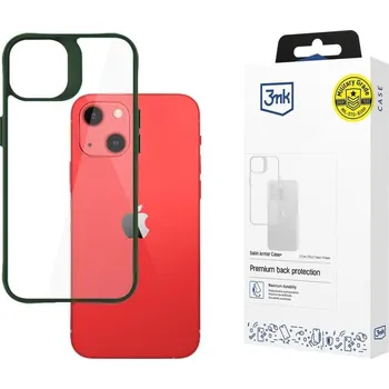 Pouzdro na mobilní telefon 3mk ochranný kryt Satin Armor Case+ Green pro Apple iPhone 13 5903108592550