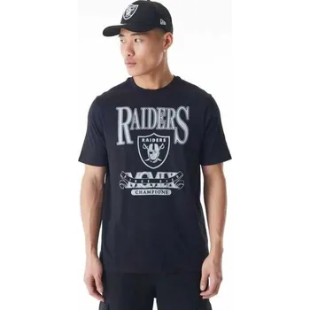 Pánské triko New Era LAS VEGAS RAIDERS NFL CHAMPIONS S Černá, Šedá