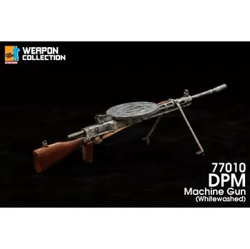 Doplněk k figurce Zbraň pro 1/6 figurky - Worn Whitewashed DPM Machine Gun (Grey)