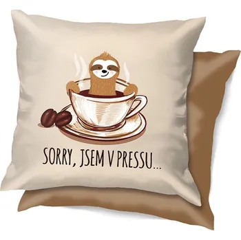 Polštář Nekupto Vtipný polštář - Sorry, jsem v pressu