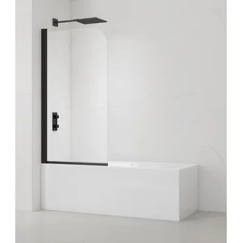 Vanová zástěna SAT Vanová zástěna SAT 150x80 cm černá SATVZUNIKCT80 SATVZUNIKCT80