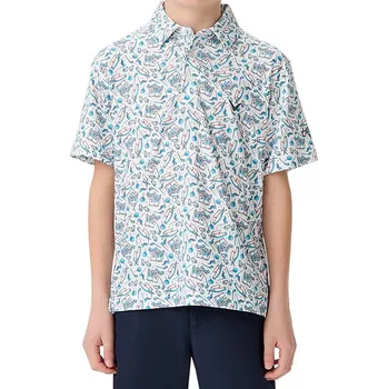 CALLAWAY Boys All Over Golf Printed dětské tričko bílé Velikost oblečení: M + Dárková krabička týček