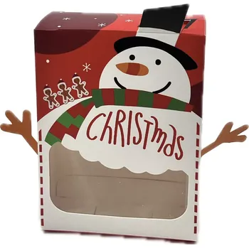 Dárková krabička Vánoční dárková krabička "Sněhulák" 9x12x4 cm