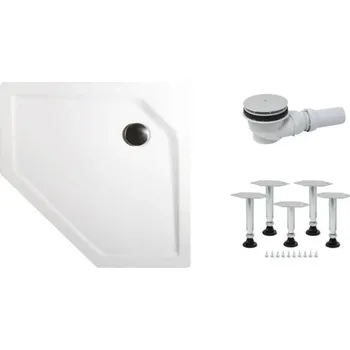 Sprchová vanička Extra plochá sprchová vanička 5-úhelník Schulte D20097 90x90 cm bílá