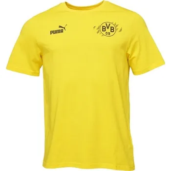 Pánská móda Pánské triko Puma BORUSSIE DORTMUND FOTBAL CULTURE TEE S Žlutá, Černá