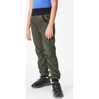 Dětské softshellové kalhoty s fleecem Street, Khaki Velikost: 104/110