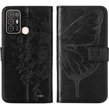 Příslušenství pro tablet VSECHNONAMOBIL 54829 ART BUTTERFLY Peněženkový kryt ZTE Blade A52 černý