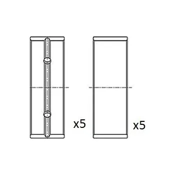 Motor automobilu Hlavní ložiska klikového hřídele FAI AutoParts BM1045-STD