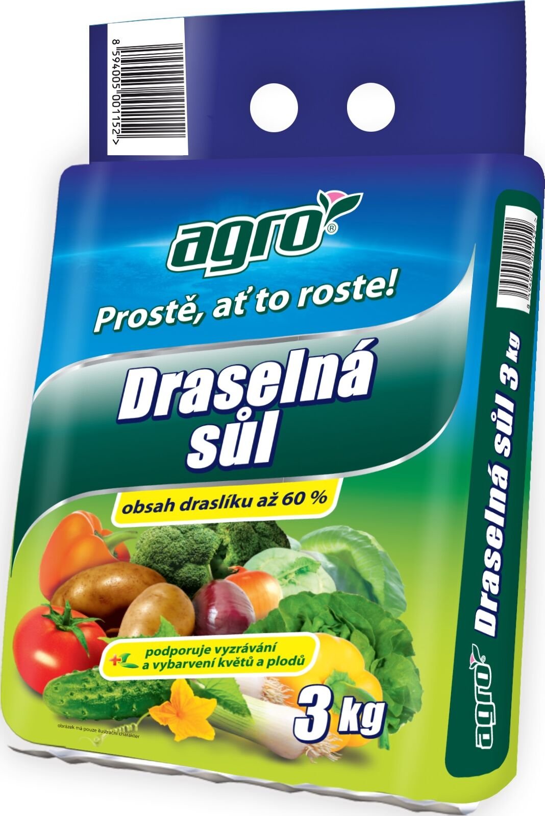 Draselná sůl 3kg AGRO