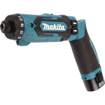 Bezdrátový šroubovák DF012DSE 7.2V 200 rpm, 650 rpm UK zástrčka Makita