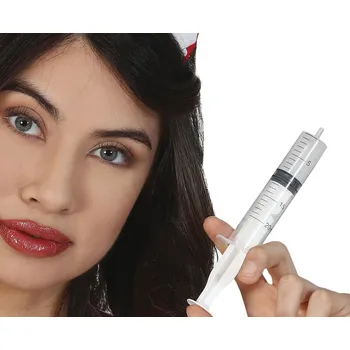 Karnevalový doplněk Guirca Sada injekčních stříkaček 4 ks 12 cm