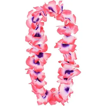 Karnevalový doplněk Godan Havajský veniec, ružovo-bielo-fialový