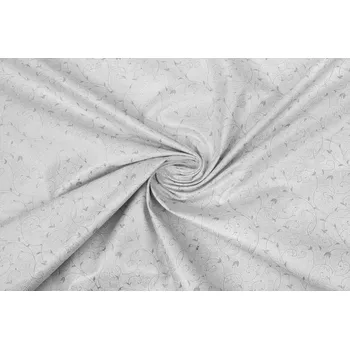 Bavlněné plátno stříbrné větvičky