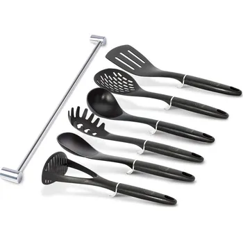 Berlingerhaus Kuchyňské náčiní s nástěnným držákem 7 ks Royal Black Collection BH-6327