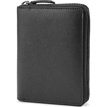 Peněženka Sky černá kožená peněženka s blokací RFID - Lucleon