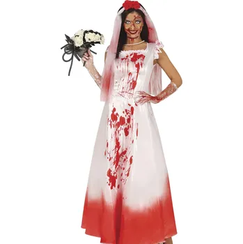 Karnevalový kostým Guirca Dámský kostým - Krvavá nevěsta Velikost - dospělý: L