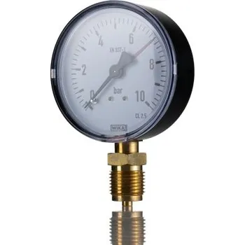 pumpička Analogový měřič přetlaku 9014187 Spodní vstup 40mm WIKA