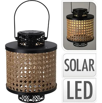 Lucerna Solární lucerna kov / ratan 17x22 cm KO-C46999510