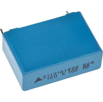 Fóliový kondenzátor, řada: B32521, B32524 10μF ±10procent 63 V ac, 100 V dc, Průchozí otvor EPCOS