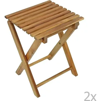 Hnědé zahradní židle v sadě 2 ks Tacoma – Garden Pleasure ID_1005250