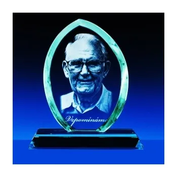 Světle zelené sklo 160x105x20