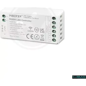 Příslušenství pro LED osvětlení RF přijímač 038S, 12A k ovládání RGBW LED pásků (038S - přijímač pro ovládání RGBW LED pásků 12V-24V)