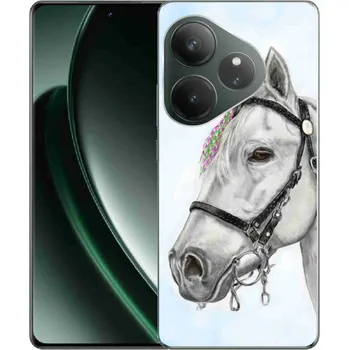 Pouzdro na mobilní telefon Gelový kryt mmCase na Realme GT 6 5G/GT 6T 5G - bílý kůň 1