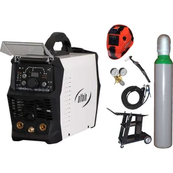 Svářečka ALFA IN PERUN 200 T HF + kabely 25/3m + TIG hořák + kukla + ventil + lahev + vozík