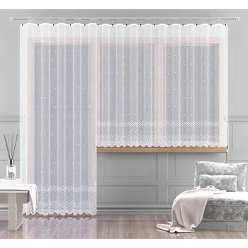 Záclona Záclona žakárová nebo záclonový komplet, Madison metráž, bílá