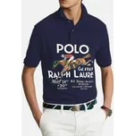 Pánské modré polo triko Ralph Lauren - Velikost 2XL, Barva Modrá 56030 13910886