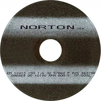 Řezný kotouč Řezný kotouč Uhlíková ocel zrnitost 60 200mm, max. bezpečná rychlost: 7650rpm Norton