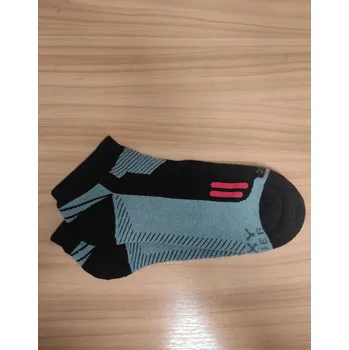 Pánské ponožky FX-BUGY kotníkové antibakteriální ponožky se stříbrem Fuxy 43-46 černá / sv. šedá