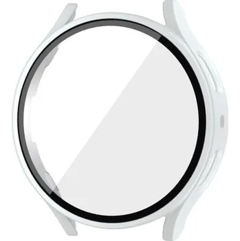 Příslušenství k chytrým hodinkám Ochranný kryt se sklem pro Samsung Galaxy Watch 7 40 mm - bílý