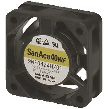 PC ventilátor Sanyo DenkiAxiální ventilátor 24 V DC DC, průtok vzduchu: 11.7m³/h 2.04W80mA, 40 x 40 x 15mm