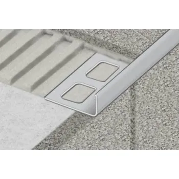 Terasové prkno Profil-eu profil 11mm, 2,5m ,,L" ukončovací, nerez, lesk