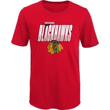 Chlapecké tričko Outerstuff Dětské tričko Chicago Blackhawks NHL Frosty Center Ultra Velikost: Dětské XL (14 - 16 let)