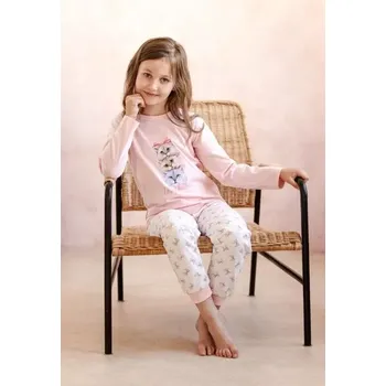 Dívčí pyžamo Tato, dětské pyžamo 3276-Tilly, dlouhý rukáv, růžová, vel. 140
