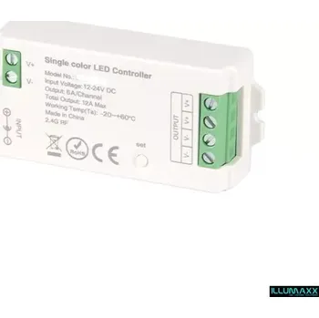 Příslušenství pro LED osvětlení RF přijímač 036S, 12A, 2,4GHz přijímač pro jednobarevné LED pásky 12A (036S)
