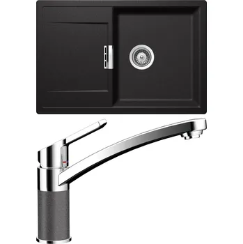 Granitový dřez Set Schock S7-3 (dřez Mono D-100 Stone + baterie SC-90 Stone)