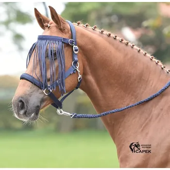 Koňská maska proti hmyzu Třásně Busse -TAMPERE- - Černá - Pony