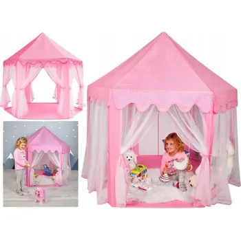 Dětský pokoj Iso Trade ISO 6104 Stan zámek růžová