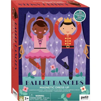 magnetka pro dítě Petit Collage Magnetické oblékání 30 dílků baletní tanečníci
