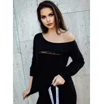 Černá mikina VSB11 se zlatým potiskem, VELIKOST XXS/XS