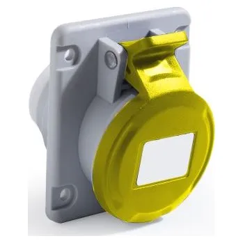 Elektrická zásuvka IP44 Angled Panel Socket 110V 2P plus E 4h 32