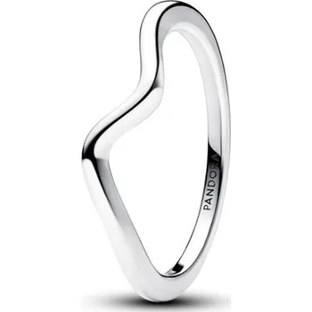 Prsten PANDORA Leštěný zvlněný prsten 50 193095C00-50